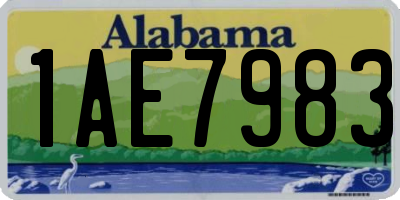 AL license plate 1AE7983