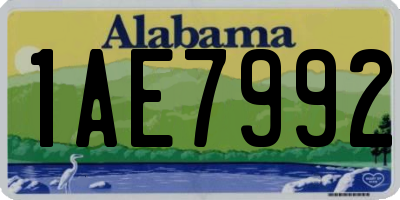 AL license plate 1AE7992