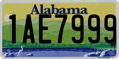 AL license plate 1AE7999