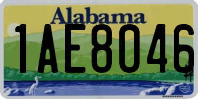 AL license plate 1AE8046