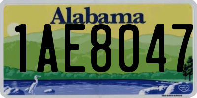 AL license plate 1AE8047