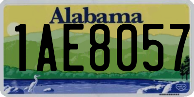 AL license plate 1AE8057
