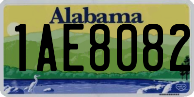 AL license plate 1AE8082