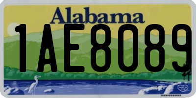 AL license plate 1AE8089
