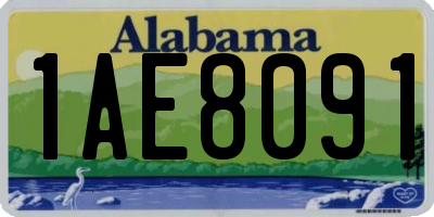AL license plate 1AE8091