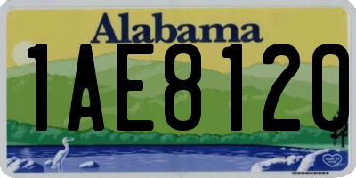 AL license plate 1AE8120