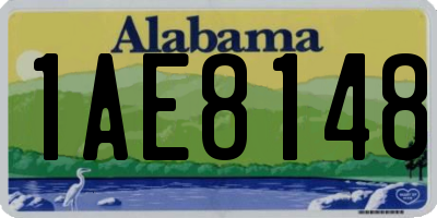 AL license plate 1AE8148