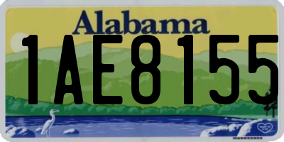 AL license plate 1AE8155