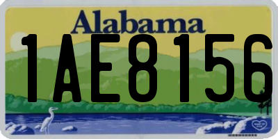 AL license plate 1AE8156