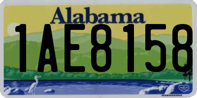 AL license plate 1AE8158