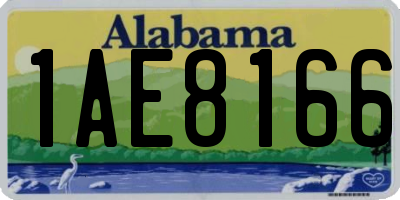 AL license plate 1AE8166