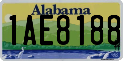 AL license plate 1AE8188