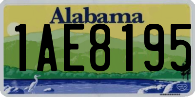AL license plate 1AE8195