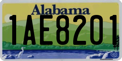 AL license plate 1AE8201