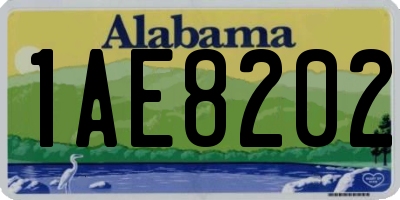 AL license plate 1AE8202