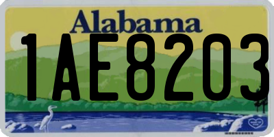 AL license plate 1AE8203