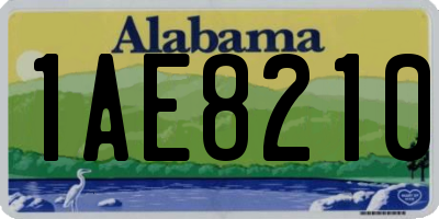 AL license plate 1AE8210