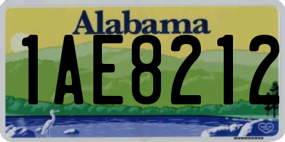 AL license plate 1AE8212