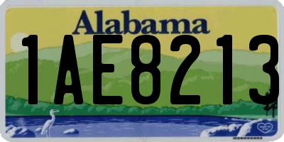AL license plate 1AE8213