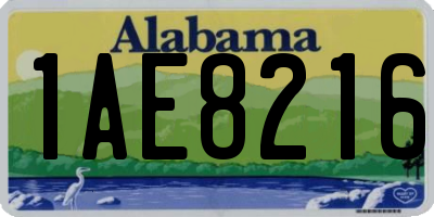 AL license plate 1AE8216