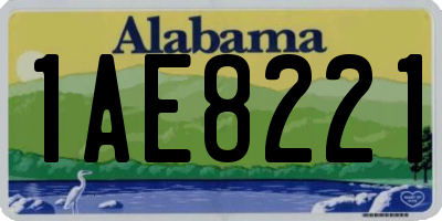 AL license plate 1AE8221