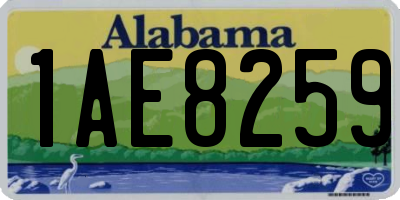 AL license plate 1AE8259