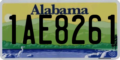 AL license plate 1AE8261