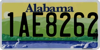 AL license plate 1AE8262