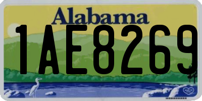 AL license plate 1AE8269