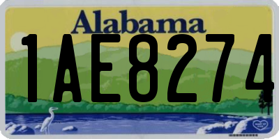 AL license plate 1AE8274