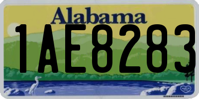 AL license plate 1AE8283