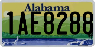 AL license plate 1AE8288
