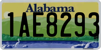 AL license plate 1AE8293