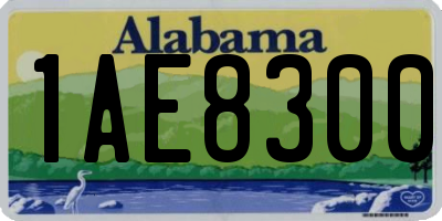 AL license plate 1AE8300