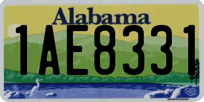 AL license plate 1AE8331