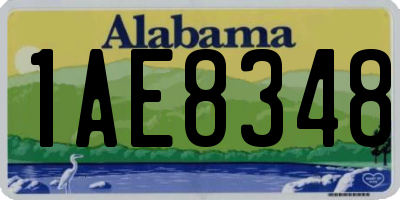 AL license plate 1AE8348