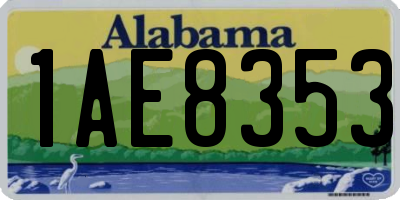 AL license plate 1AE8353