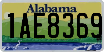 AL license plate 1AE8369