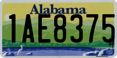 AL license plate 1AE8375