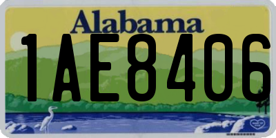 AL license plate 1AE8406