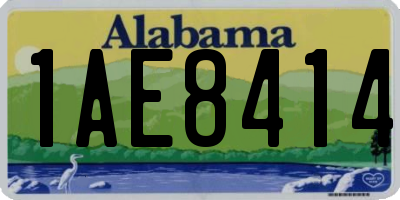 AL license plate 1AE8414