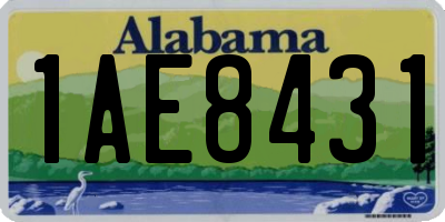 AL license plate 1AE8431