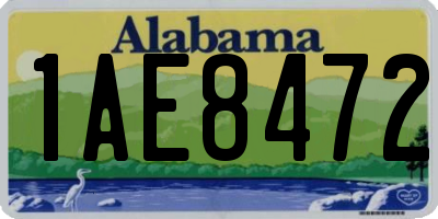 AL license plate 1AE8472