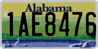 AL license plate 1AE8476