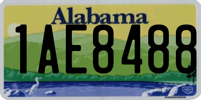 AL license plate 1AE8488