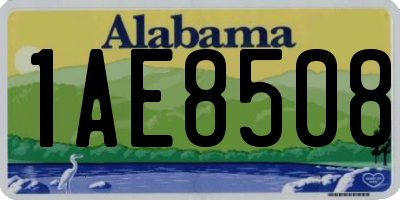 AL license plate 1AE8508