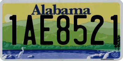 AL license plate 1AE8521