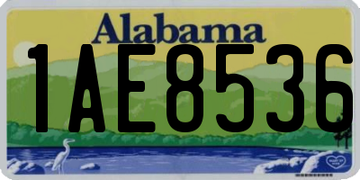 AL license plate 1AE8536