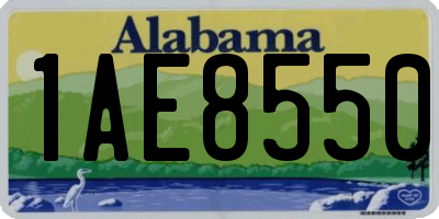 AL license plate 1AE8550