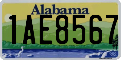 AL license plate 1AE8567